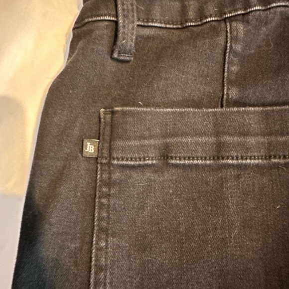 Judy Blue High Waisted patch pocket straight leg black denim jeans Black sz 14W - Picture 8 of 8